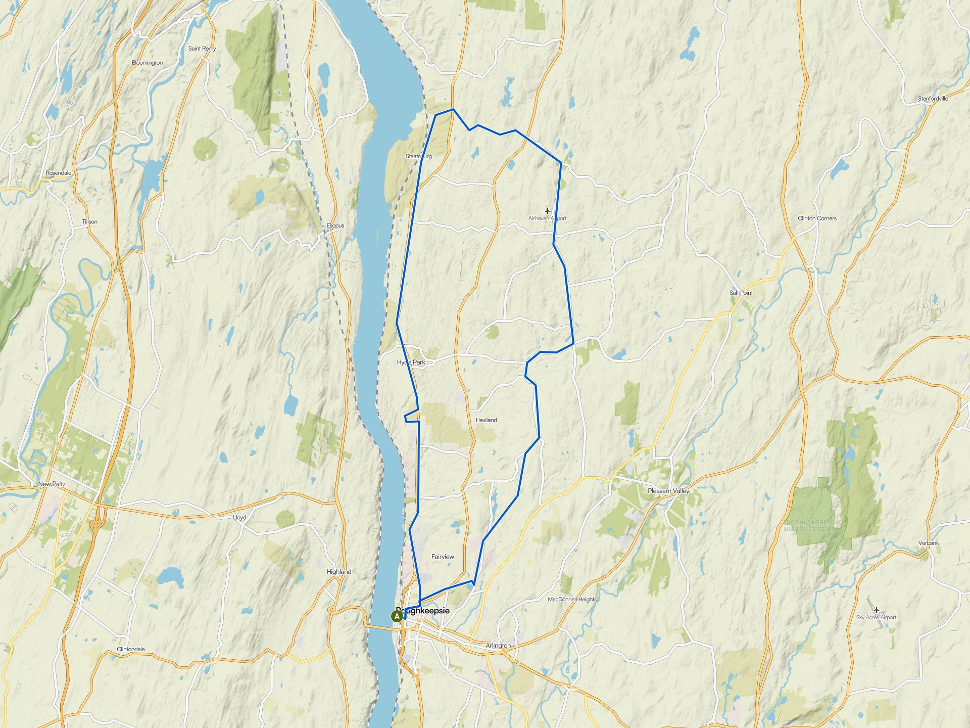 The best cycling routes around Poughkeepsie | Komoot